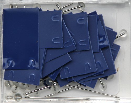Moore Blue Rectangle Map Push Pins