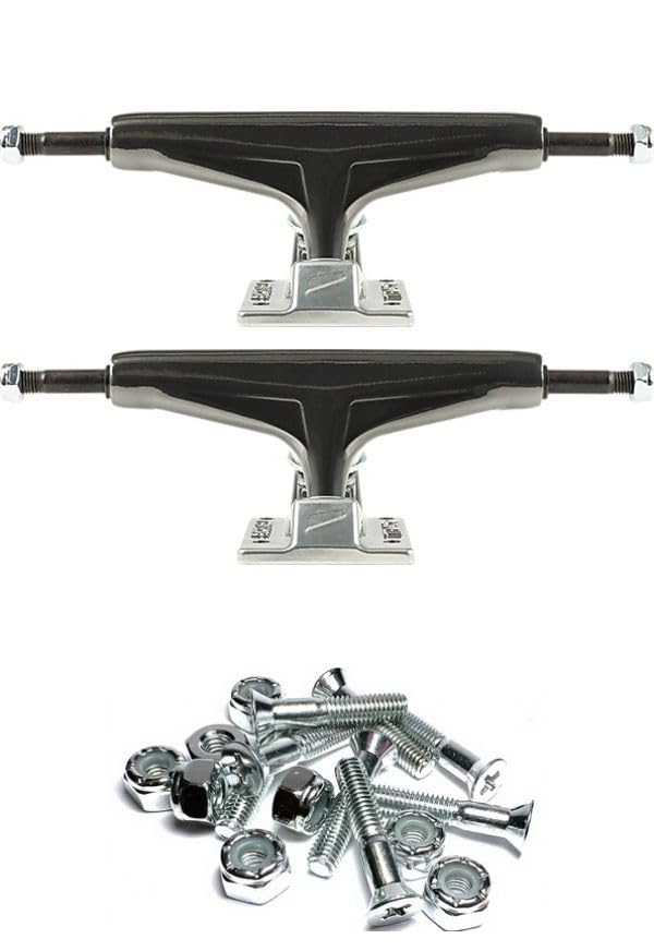 Tensor Trucks Mag Light Glossy Gunmetal/Silver Skateboard Trucks - 5.5
