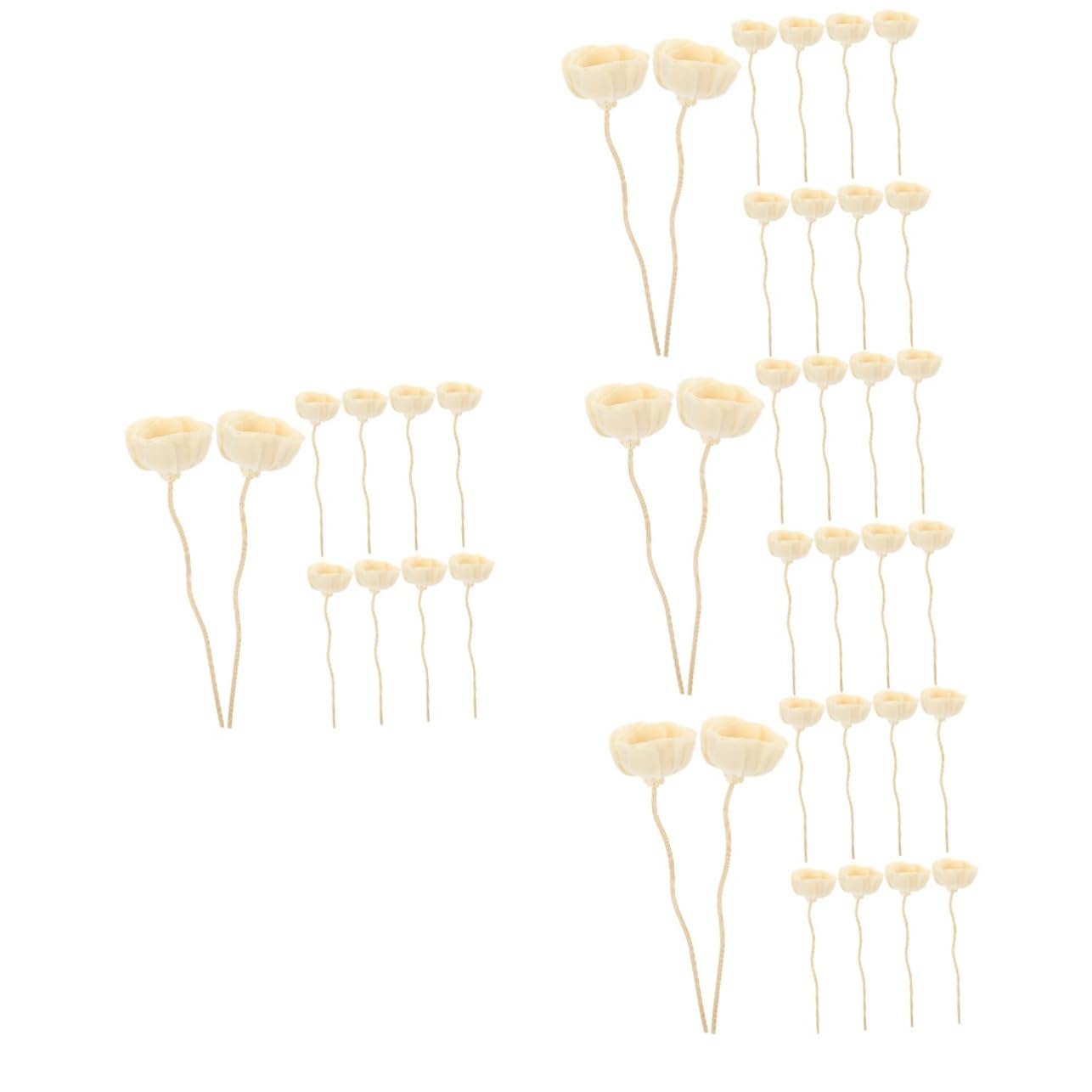 Alipis 40 Pz Rattan Per Aromaterapia Diffusori Per Aromaterapia Bastoncini Di Aroma Diffuso Accessorio Per Bottiglia Di Aroma Bacchette Aromatiche Volatili Fiore Di Legno Papiro Aromatico
