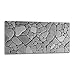Produktbild decorwelt Küchenrückwand Spritzschutz aus Glas 80x40 cm Wandschutz Herd Spüle Küchenspritzschutz Fliesenschutz Fliesenspiegel Küche Dekoglas Steine Grau