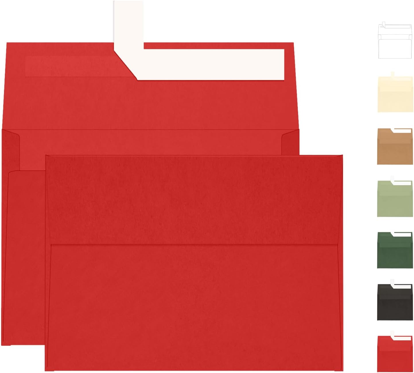 Red 5x7 Envelopes 100 Pack, Goefun A7 Envelopes for