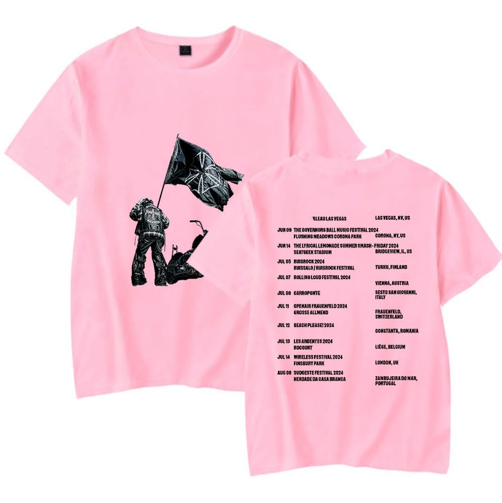 YUDI Don Toliver Hardstone Psycho Tour Summer T-Shirt Casual Fashion Men's and Women's Short Sleeve T-Shirt