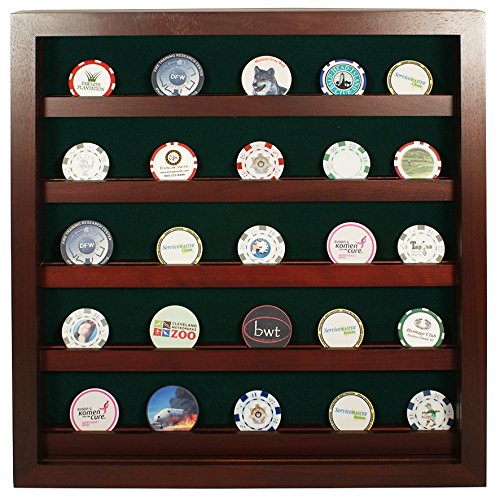Eureka Golf Products 45 Poker Chip Display Cabinet with Acrylic Cover (Cherry) Eureka Golf Products 45 Poker Chip Display Cabinet with Acrylic Cover (Cherry)