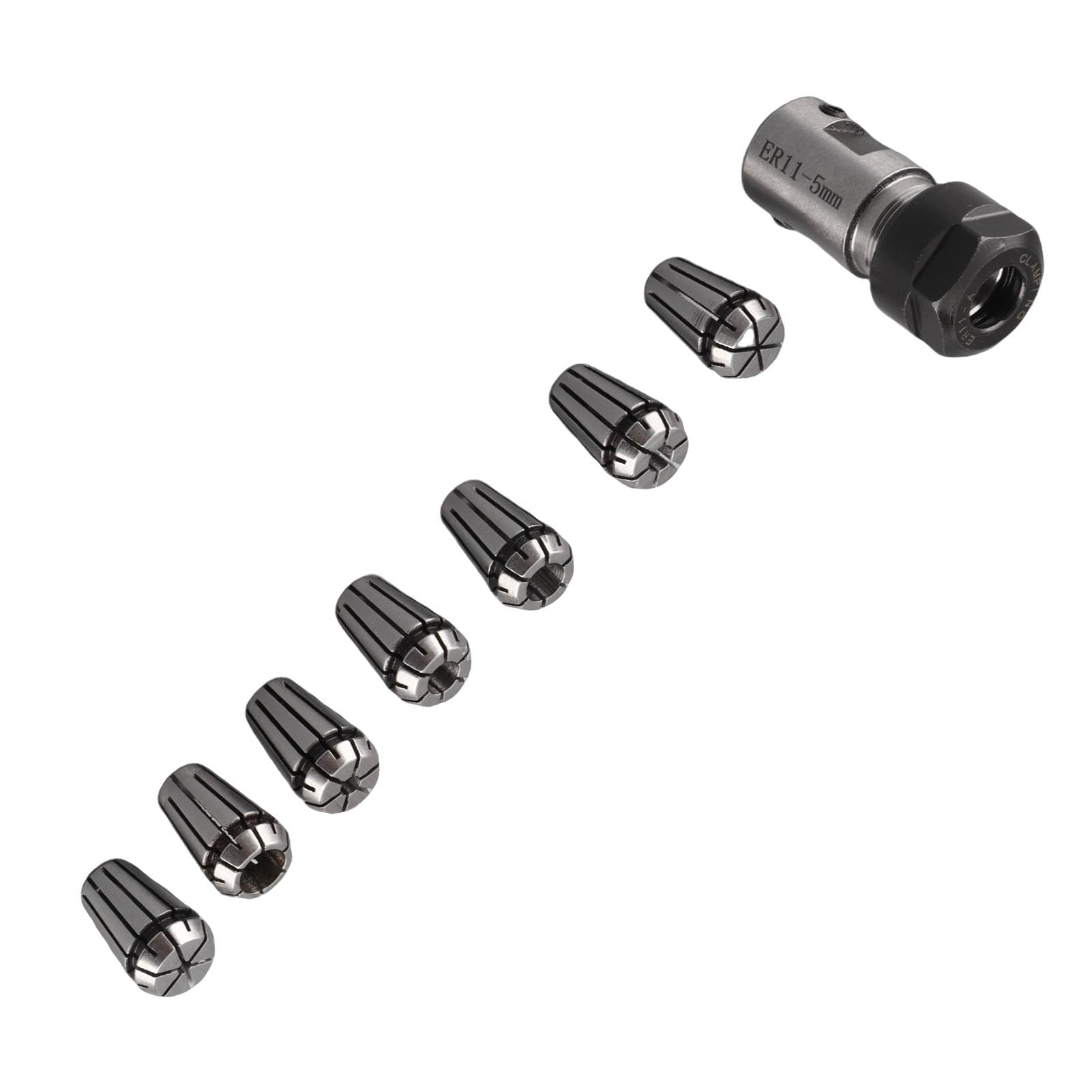 Duokon ER11 Set di Collet 5mm Supporto Albero Motore Prolunga Asta di Fresatura Tornio Strumento per Macchina CNC