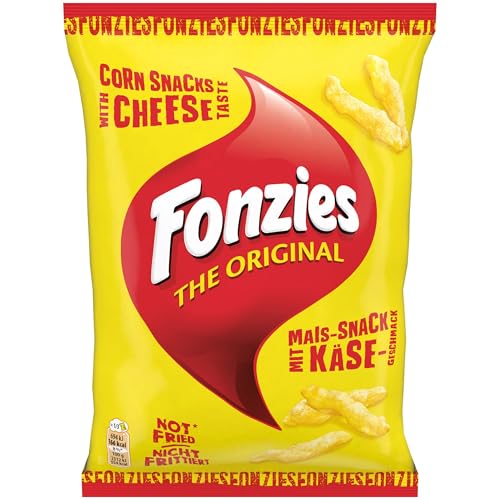 Fonzies der ultimative Mais-Snack mit Käsegeschmack gebackener und knuspriger Käse Snack mit einzigartigem Geschmack 14 x 100 g