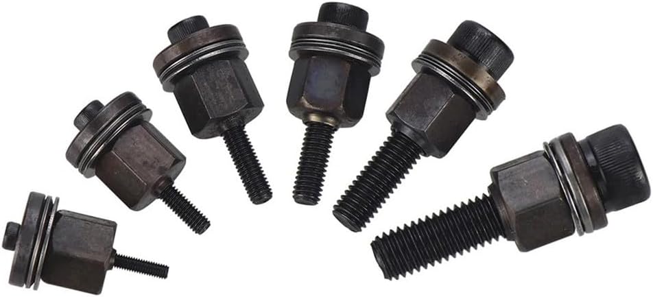 Rivet Nut Tool Set, 6pcs Hand Riveter Manual Installation Accessory for M3-M10 Nuts Threaded Insert Hand Tools for Metalworking Repair