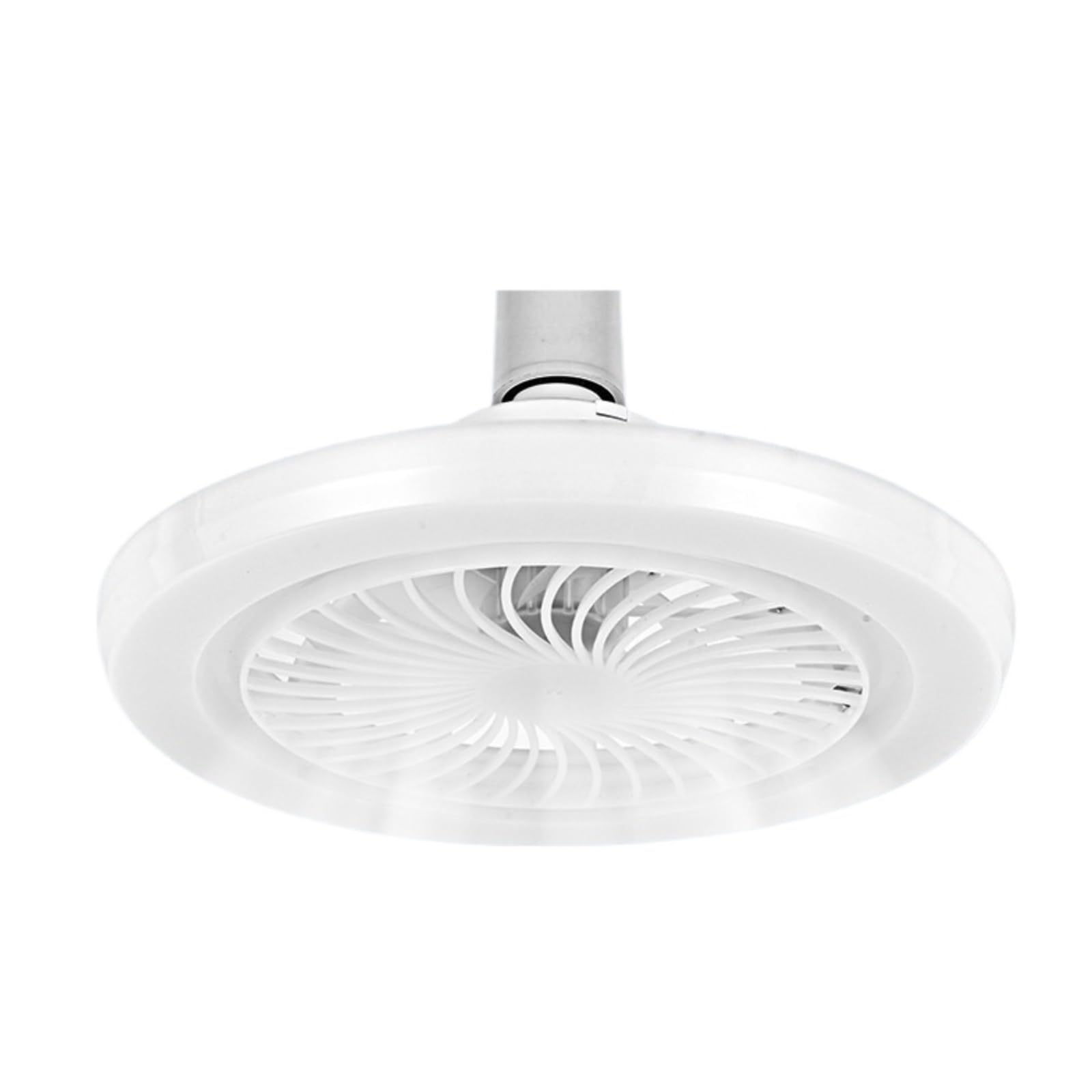 KOESRXNQW Screw Lamp Holder Fan Bedroom Living Room Silent Electric Chandelier Remote Control LED Study Restaurant Quiet Cooling