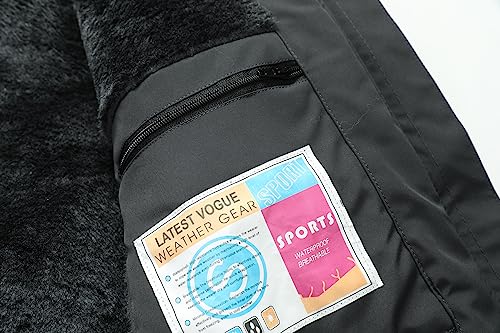 Image of MOERDENG Women's Waterproof Ski Snow Jacket Winter Warm Hooded Snow Coat Mountain Windproof Ski Jacket For Women