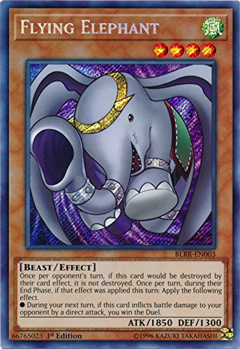 Amazon.com: Yu-Gi-Oh! - Flying Elephant - BLRR-EN003 - Secret Rare - 1st  Edition