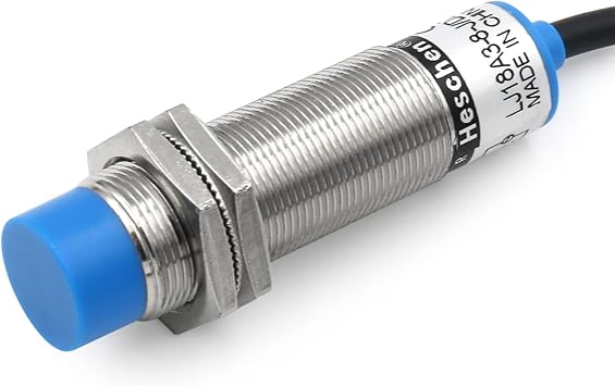 Heschen M18 Inductive Proximity Sensor Switch Non-Shield Type LJ18A3-8-J/DZ Detector 8mm 90-250VAC 400mA Normally Closed(NC) 2 Wire