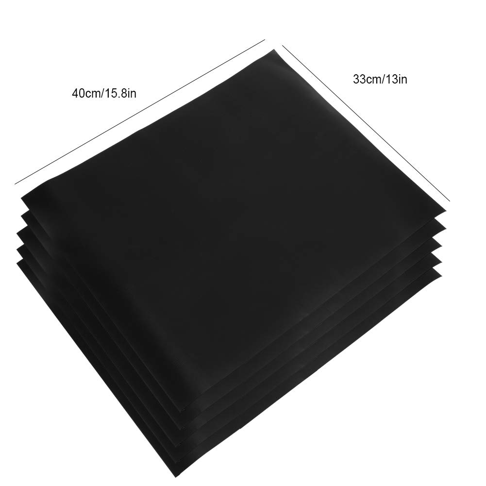BBQ Grill Mat 5Pcs Barbecue Mat Grill Toppers