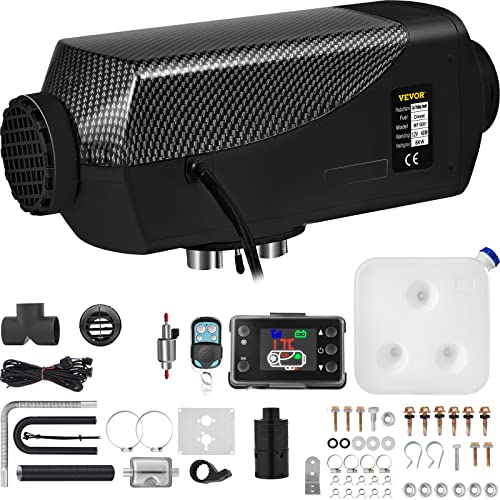 Bestauto 8KW Diesel Air Heater Muffler Diesel Heater 12V Remote Control Diesel Parking Heater with LCD Switch for Car Trucks Motor-home Boat and Bus