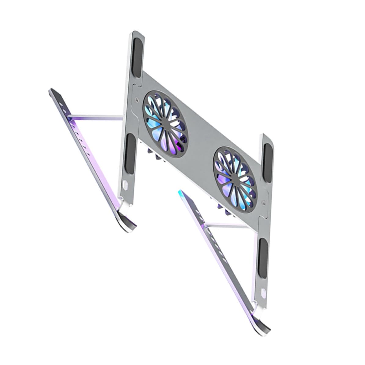 TOYANDONA Base Refrigeradora Portátil de Aleación de Aluminio Diseño Especial y Larga Vida Útil, Soporte Ventilado USB para Enfriar Computadoras Portátiles y Juegos