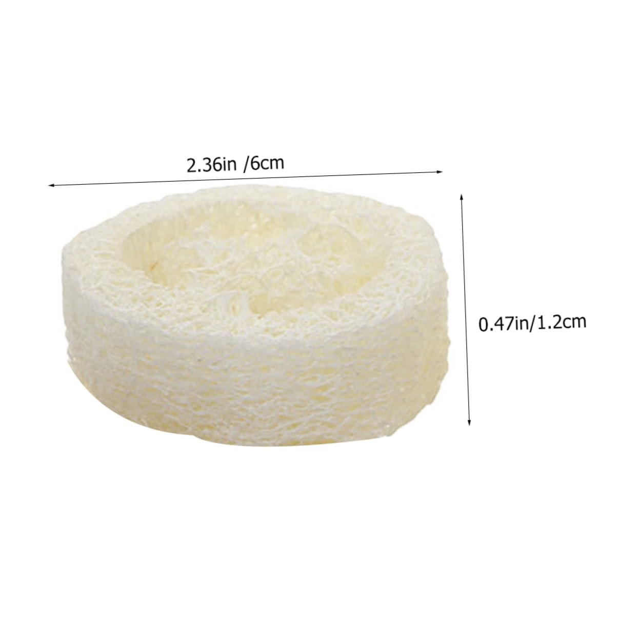 WOFASHPURET 25pcs Exfoliating Loofah Sponges Body Scrubber for Showers and Baths Natural Shower Loofah Pad with Soap Tray for Removing Dirt and Impurities