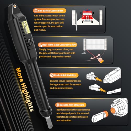 Image of TOPENS XD851 Smart Single Swing Gate Opener Heavy Duty