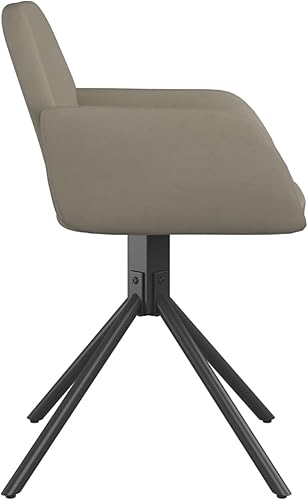 Miniatura 7 de Tidyard Juego de 2 sillas de comedor giratorias de terciopelo sillas laterales de tapicería de terciopelo patas de metal para cocina comedor sala de