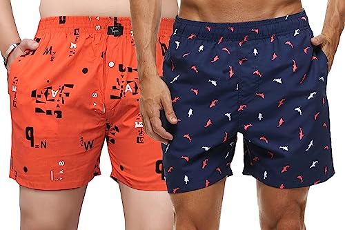 Image of Tapia Men's Cotton Regular All Over Print Boxer Shorts