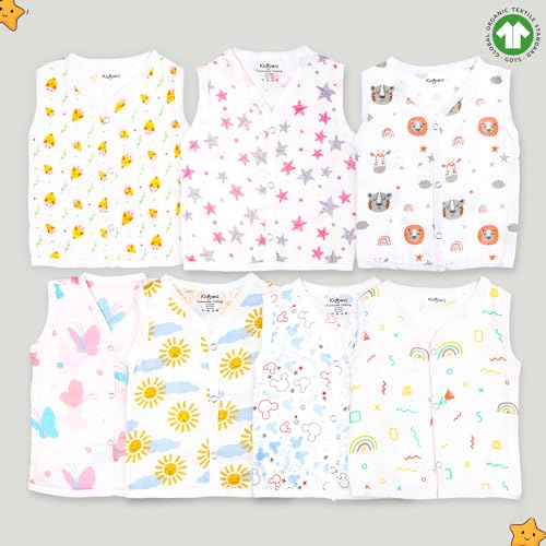 Image of Kidbea Extra Soft Mulmul Cotton Jhabla Cloth for New Born Baby Set