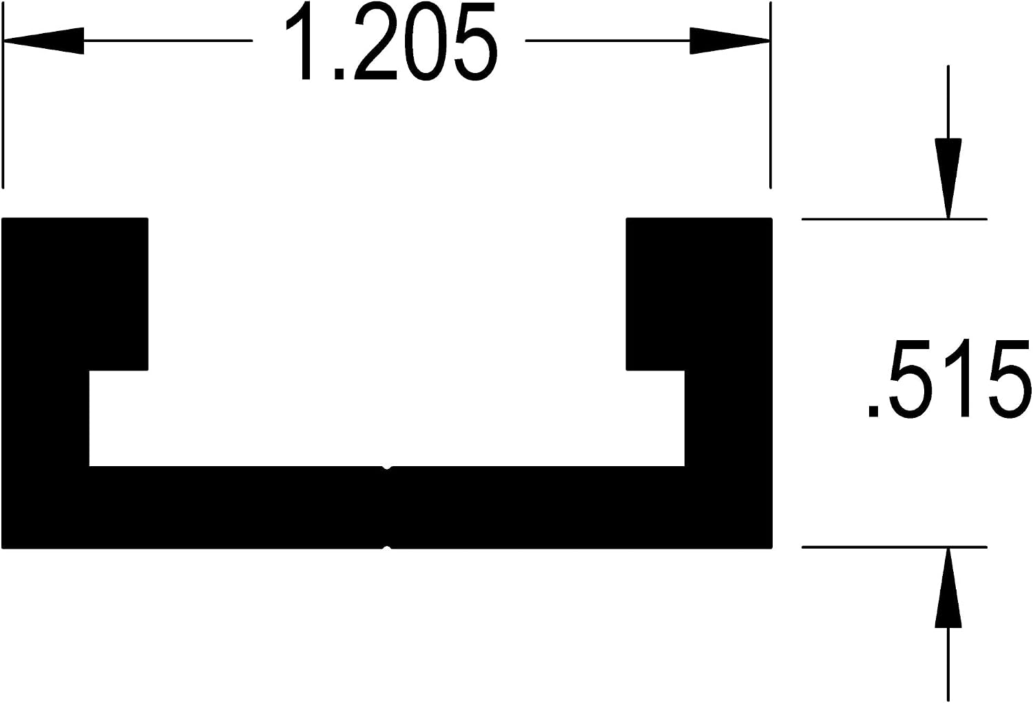 Woodriver Standard 3/4" Miter Track 32” Length