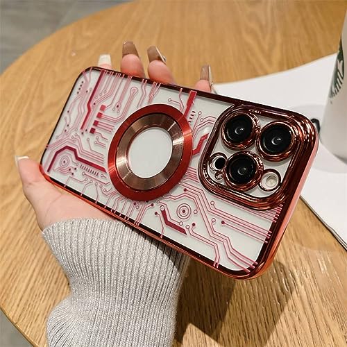 Coque iPhone 11 Pro Max placage rouge clair transparent souple et design