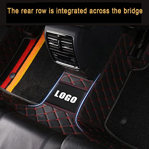 Tapis de sol voiture sur mesure double couche auto bleu imperméable