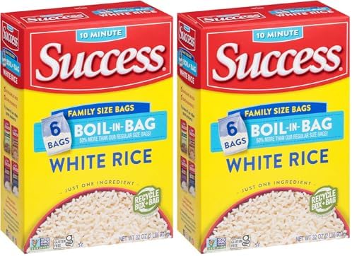 Success Boil-in-Bag Rice, White Rice, Quick and Easy Rice Meals, 32-Ounce Box (Pack of 2)