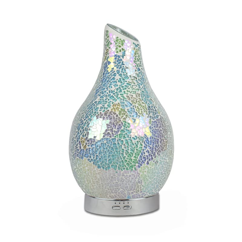 Aroma Haven S1 Essential Oil Diffuser Electric | 120ml Mosaic Ultrasonic Scent Ceramic Dif...