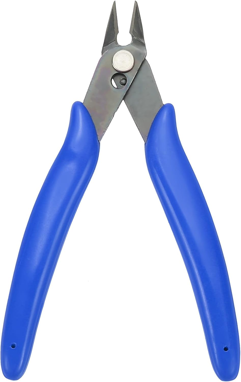 HARFINGTON 5" Flush Cut Pliers Small Precision Wire Cutter Side Cutter Diagonal Cutting Pliers for Jewelry Model Electronic 3D Print, Blue