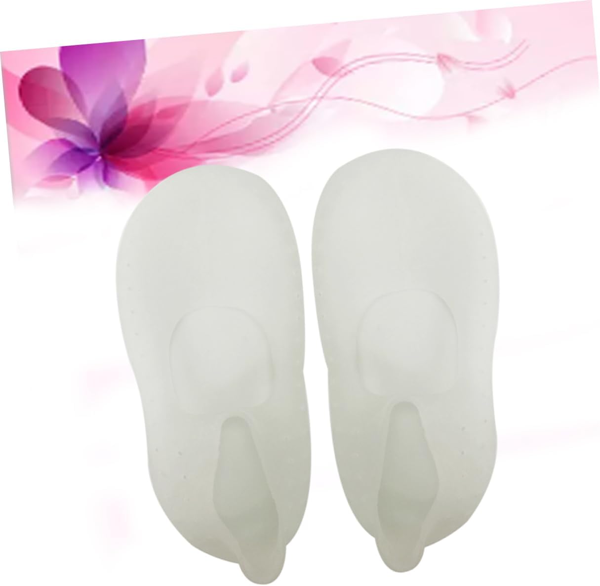 Cracked Foot Silicone Socks Moisturizing Boat Socks for Heels Reusable Washable Size l