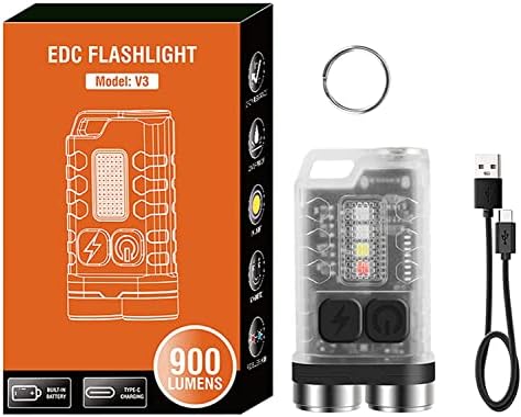 Begonia Mini LED Taschenlampen 2er Set - USB Aufladbar Als Schlüsselanhänger