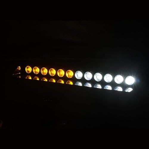 Miniatura 6 de Luz estroboscópica LED blanca y amarilla, advertencia de emergencia, 12 LED, ventosa para salpicadero, techo interior, parabrisas, salpicadero, luz
