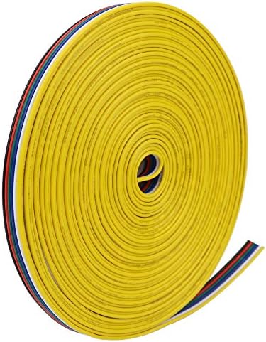 LEDENET 22AWG 6 pin 33FT 10M RGBWW LED Strips Flexible Electrical Wire