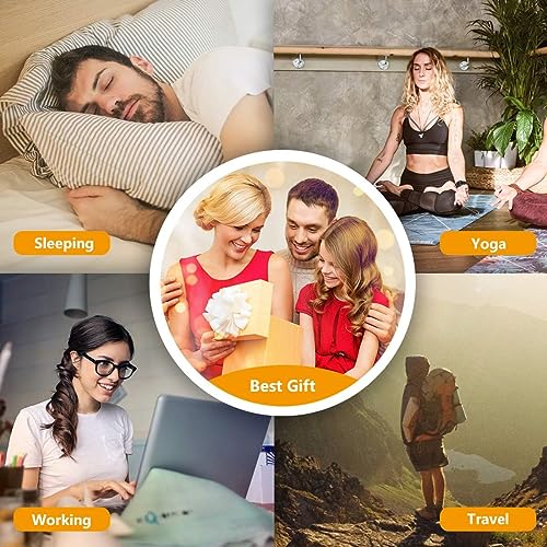 Sound Machine Easysleep White Noise Machine with 25 Soothing Sounds and Night Lights with Memory Function 32 Levels of Volume and 5 Sleep Timer Powered by AC or USB for Sleeping Relaxation (White) - Image 6