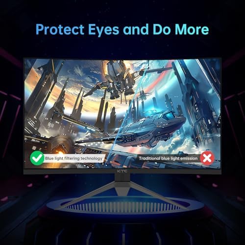 KTC 32 inch 240Hz Curved Gaming Monitor, 1080P Curved Monitor 1ms, H32S17F — view 7