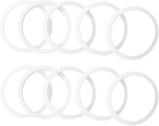 10pcs Silicone Lid Seal Gasket Ring Replacement Insulation Jar Gaskets for Kids Bento Lunch Box White One Size