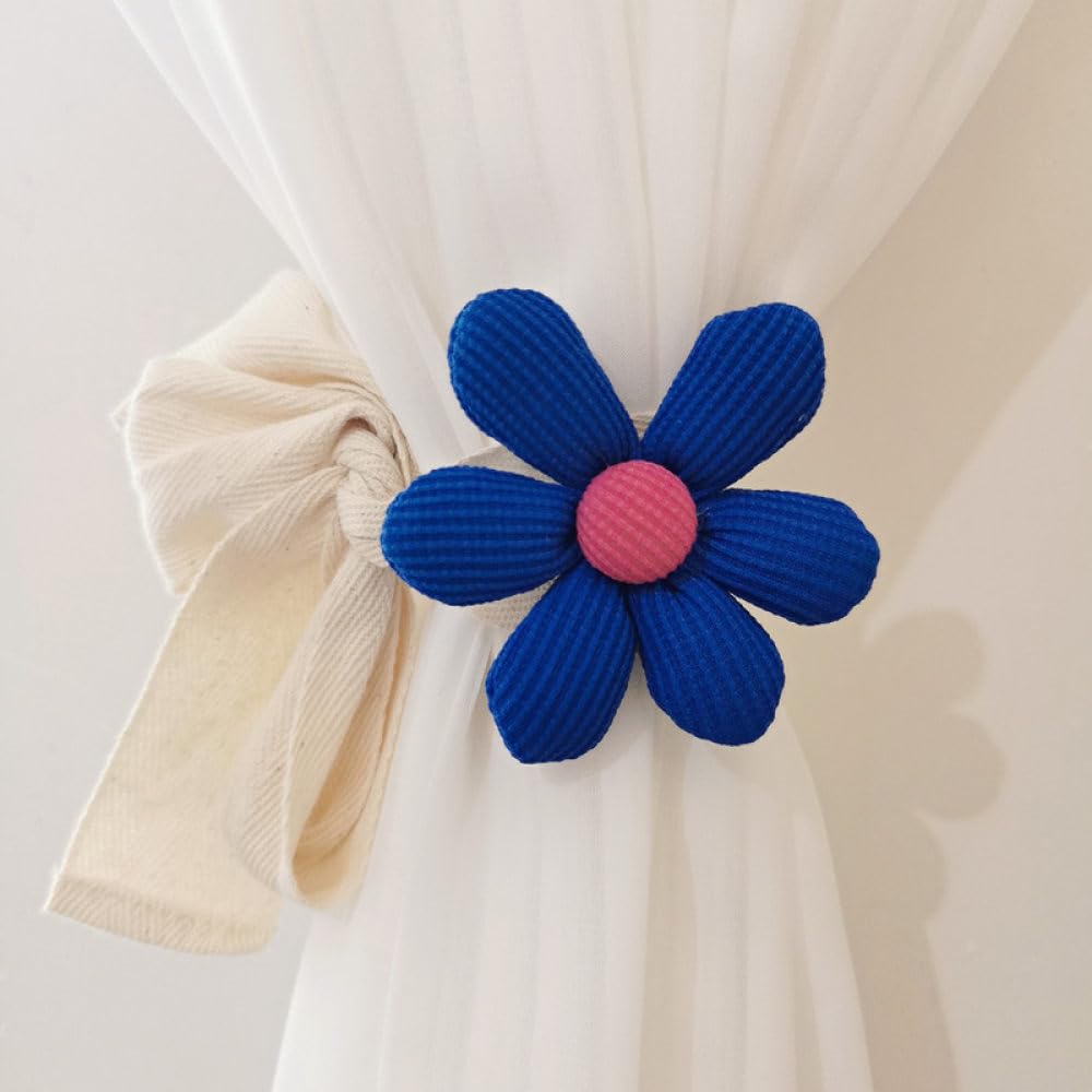 Alzapaños de cortina decorativos flores OUdini pack de 2 abrazaderas ventana casa patio pueblo