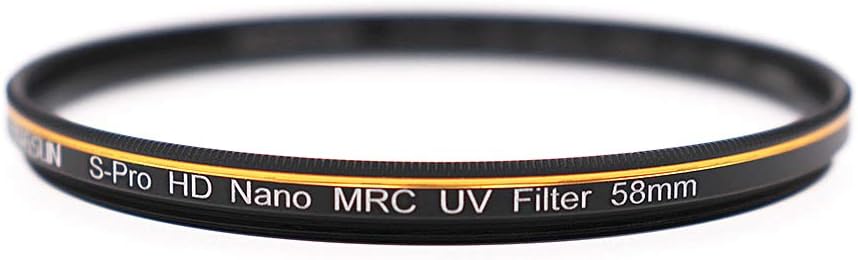 JONGSUN 58mm UV Filter, S-Pro HD Nano MRC16 Camera Ultraviolet Protection Filter, 16 Layers Multicoated, SCHOTT B270 - Image 3