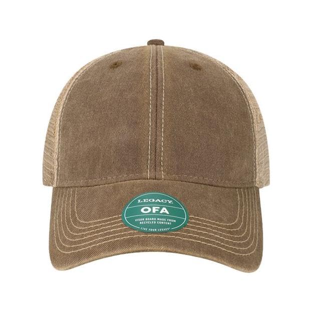 Legacy OFA Old Favorite Trucker Cap Low Profile Snapback Hat, Single or Bulk Packs