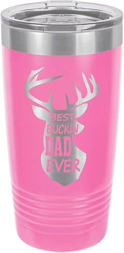 Miniatura 10 de BEST BUCKIN Papá Everer granate vaso de bebida de 20 oz con paja  Taza de viaje grabada con láser  Comparar con Yeti Rambler  Idea de regalo Papá