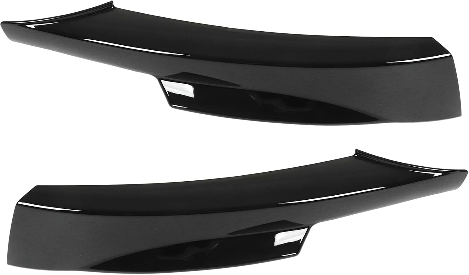 Front Bumper Lips,KIMISS Bumper Corner Spoiler Splitters ABS Lower Bumper Protector for E90 M Sport LCI Sedan 20092012(Black) (Glossy Black)