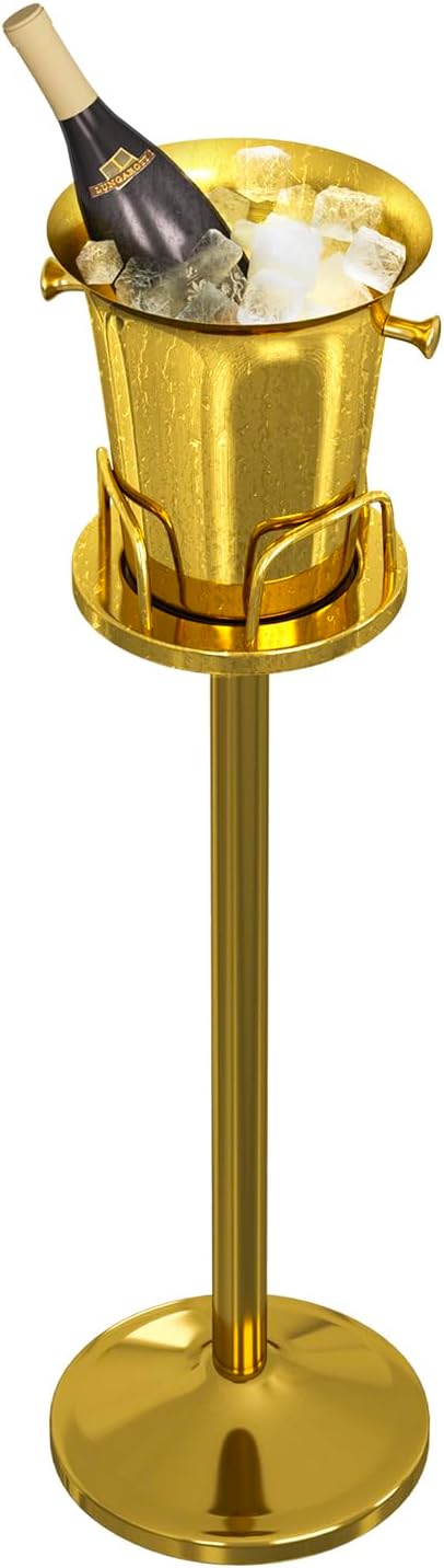 5l 91cm silver ice bucket