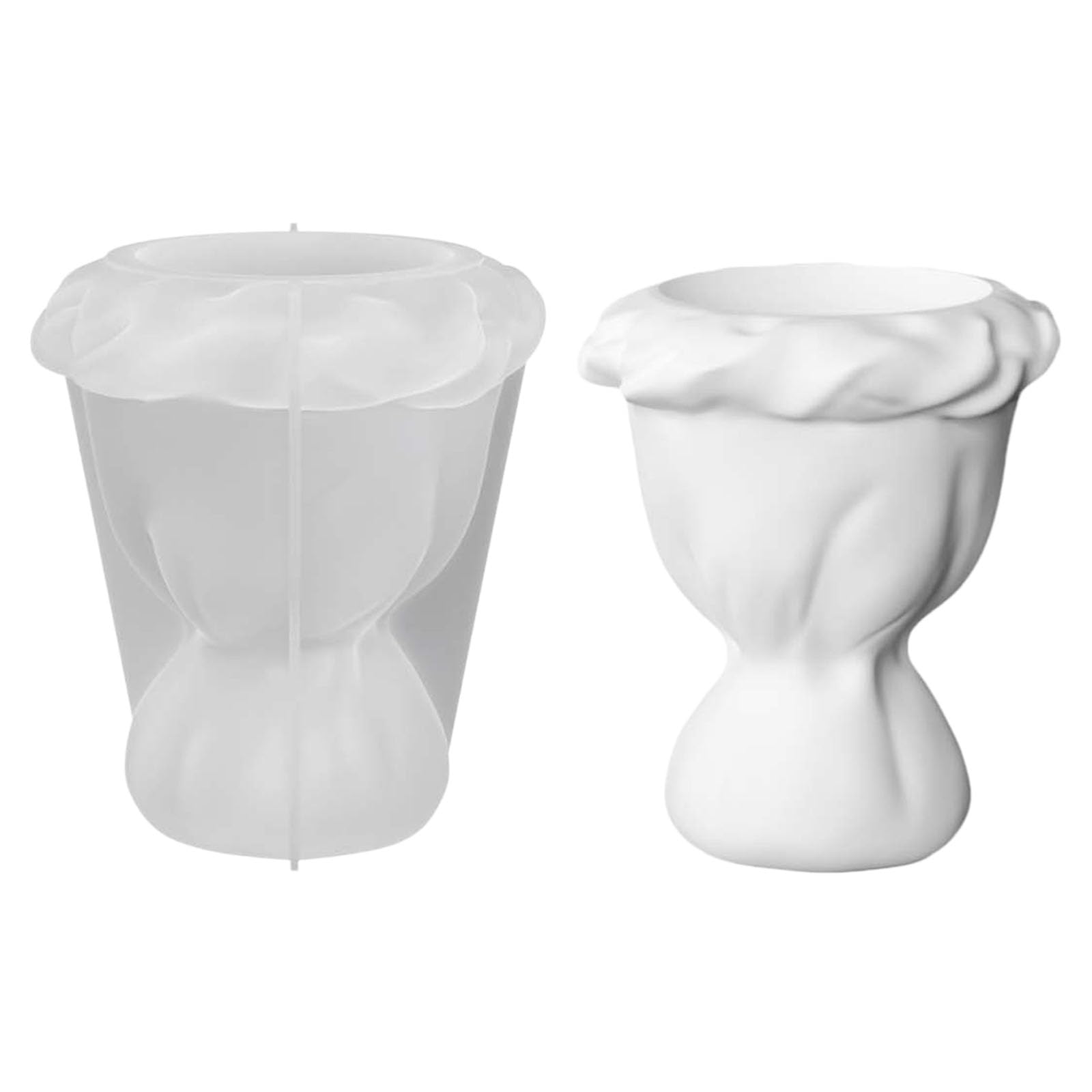 JSGHGDF 3D Bouquets Shape Silicone Vase Molds Multipurpose Silicone for Making Hydroponic Plant Holder Concrete Flowerport Wedding Decoration