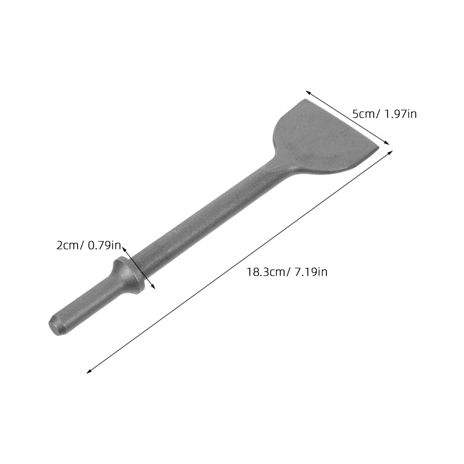 Burin plat pneumatique pour marteau à air comprimé, embout long en matériau haute performance, ciseau précis pour béton et réparation automobile