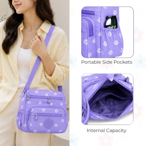 Image of MOCA Womens Nylon Crossbody Sling Bag for Women - Lightweight, Durable, Stylish Shoulder Bag for Teens, Women Office, Travel & Everyday Use