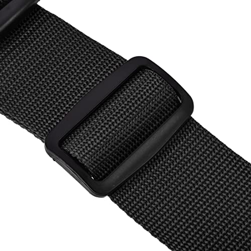 Image of uxcell Luggage Straps Suitcase Belts with Buckle Label, 2Mx5cm Adjustable PP Travel Bag Packing Accessories, Black 4Pcs
