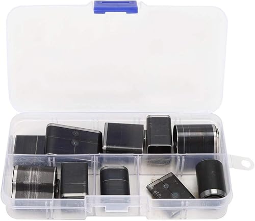Juego de 24 troqueles de corte de cuero, kit de herramientas de cortador de perforación, cinturón de cuero corto, cuadrado redondo ovalado, para