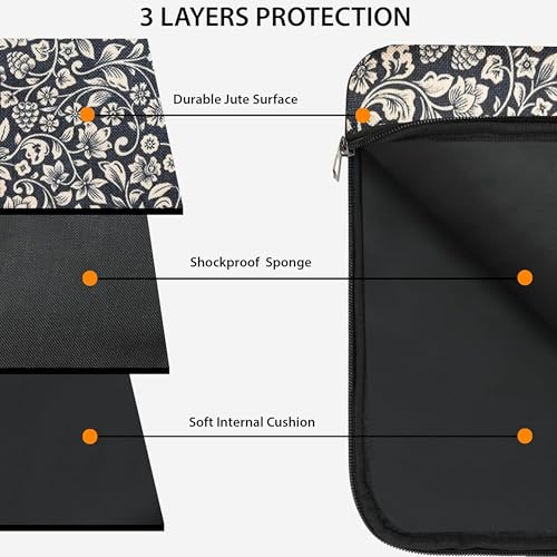 Image of Futopia Stylish Printed Laptop Sleeve Bag 15.6-16 Inch with Handle | Laptop Case Cover | Water Resistant & Shockproof | Padded Interior | Laptop, Notebooks Bag for Office, College & Travel