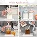 Papablic 32oz Wide Mouth Mason Jar Pour Spout Lid with Mixing Handle & Flip Locking Spout for Mixing Formula/Breastmilk/Protein Powder/Coffee, Pink