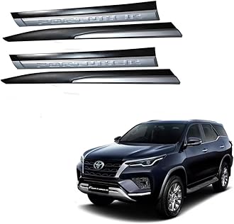 DriveStylish Car Door Body Side Beading/Molding/Cladding for Toyota Fortuner Legender Set of 04