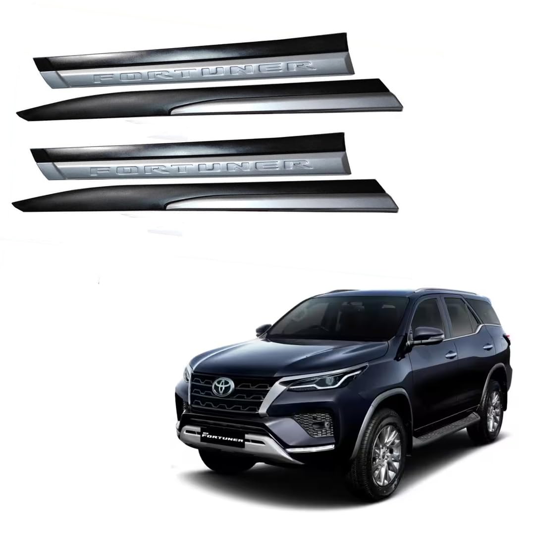 DriveStylish Car Door Body Side Beading/Molding/Cladding for Toyota Fortuner Legender Set of 04